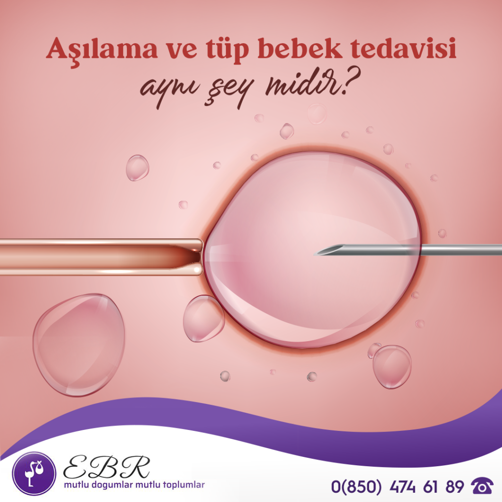 Aşılama ve tüp bebek tedavisi aynı şey midir